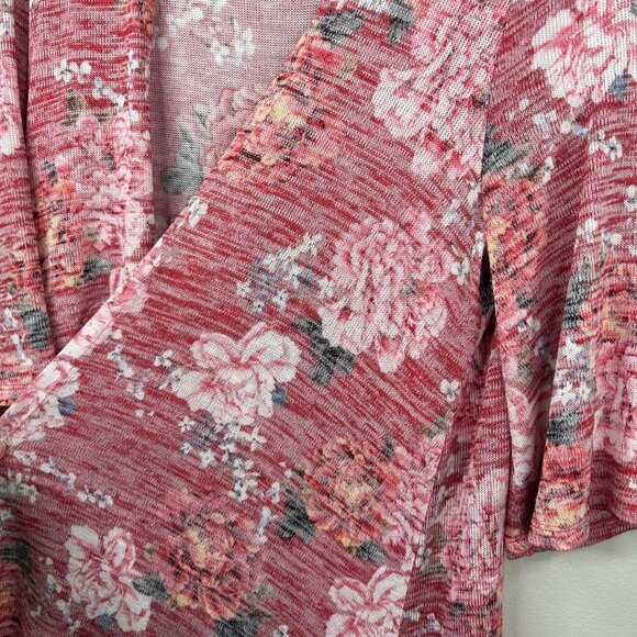 Torrid Floral long line open front cardigan size 00/10 med large - Picture 3 of 9